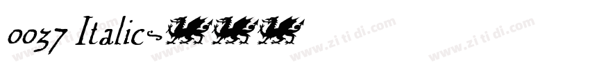 0037 Italic字体转换